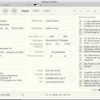 Adresse mit Behandlungsnotiz